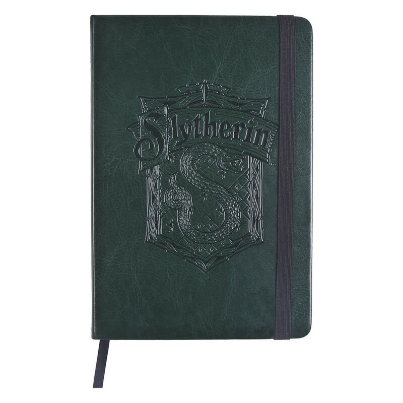 Harry Potter Notizbuch - Slytherin - Premium Notizbuch - dunkelgrün  - Lizenzierter Fanartikel