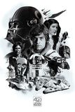 40th Anniversary - Montage, Star Wars, Poster