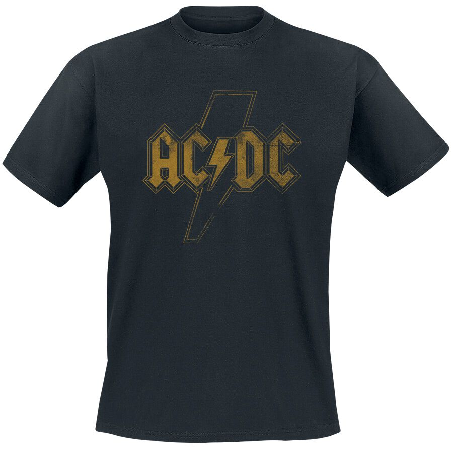 Levně AC/DC Distress Flash Tričko černá