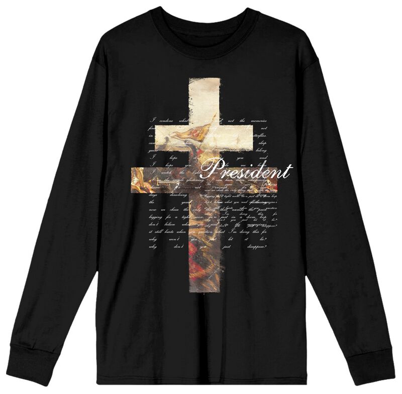 T-shirt manches longues  de President - Blood Of Your Empire - S à 3XL - pour Homme - noir