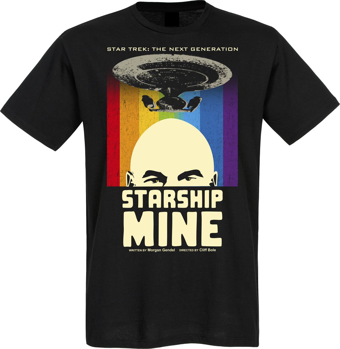 Levně Star Trek Starship Mine Tričko černá