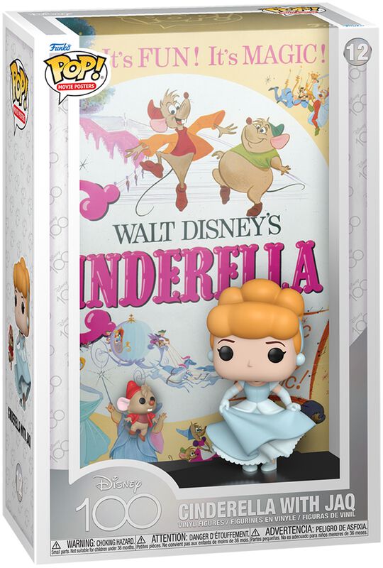 Disney 100 - Movie Poster - Cinderella with Jaq Vinyl Figur 12