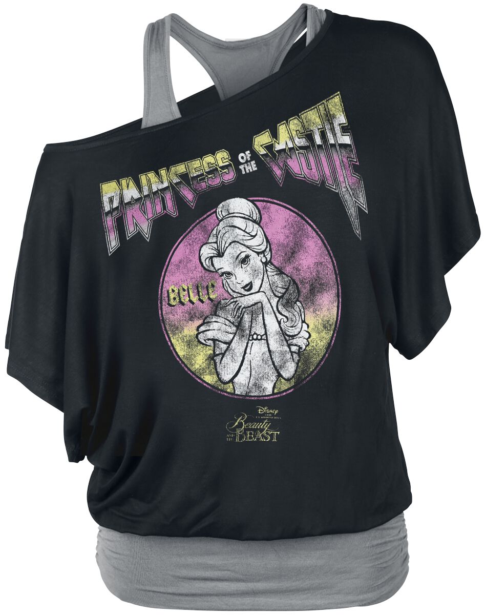Beauty and the Beast Princess Of The Castle T-Shirt black grey