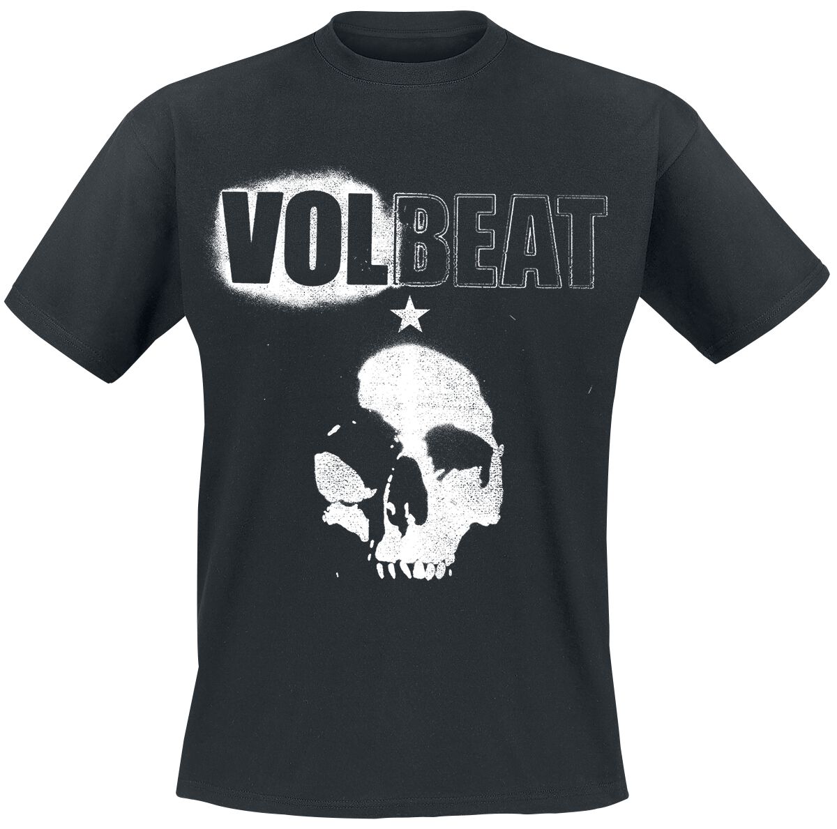 Volbeat Skull T-Shirt schwarz in XL