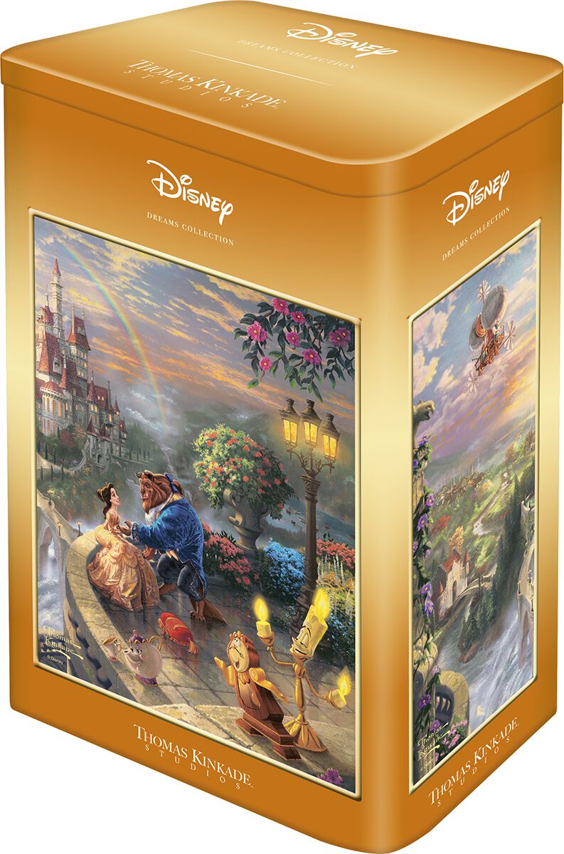 Die Schöne und das Biest - Beauty and the Beast - Disney Puzzle - Thomas Kinkade Studios - Beauty & The Beast - multicolor  - Lizenzierter Fanartikel