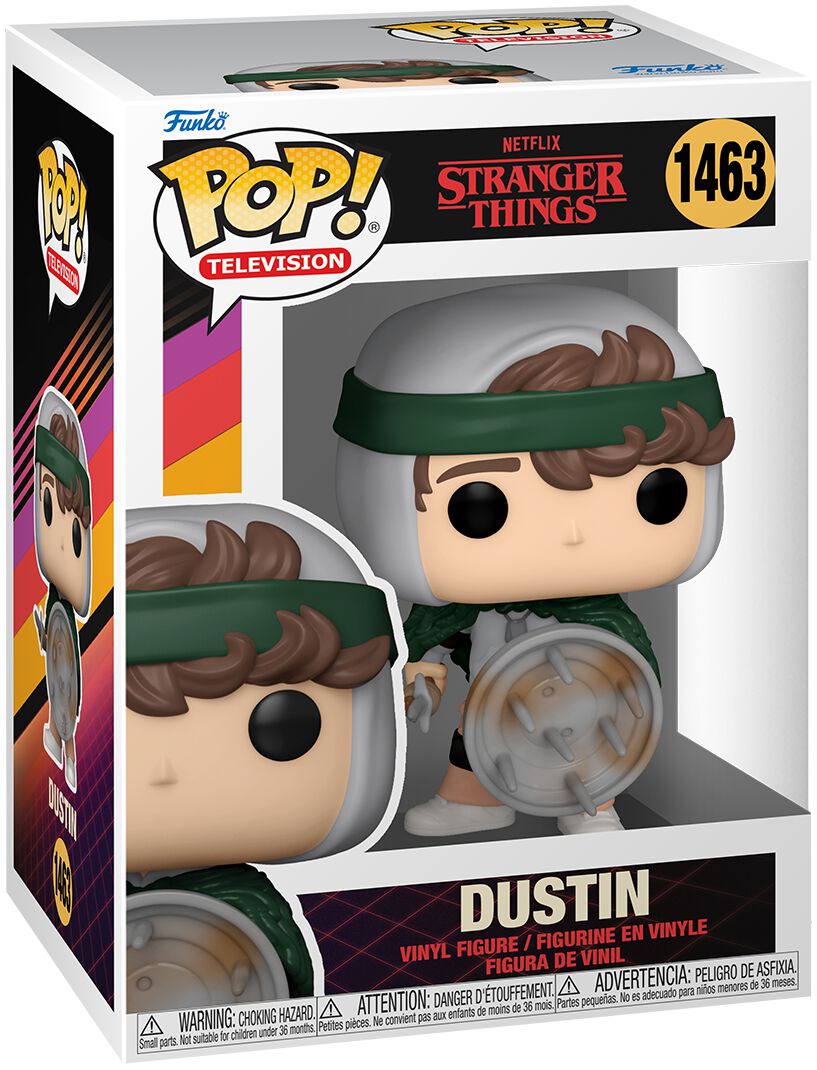 Stranger Things - Season 4 - Dustin Vinyl Figur 1463 - Funko Pop! Figur - multicolor