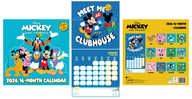 Mickey Mouse Disney Wall Calendar - 2026 Wall Calendar - multicolour