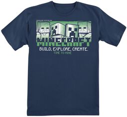 Kids - Build, Explore, Creat, Minecraft, T-Shirt