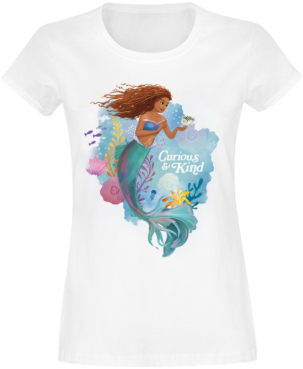 Levně Ariel - Malá mořská víla Curious And Kind Dámské tričko bílá