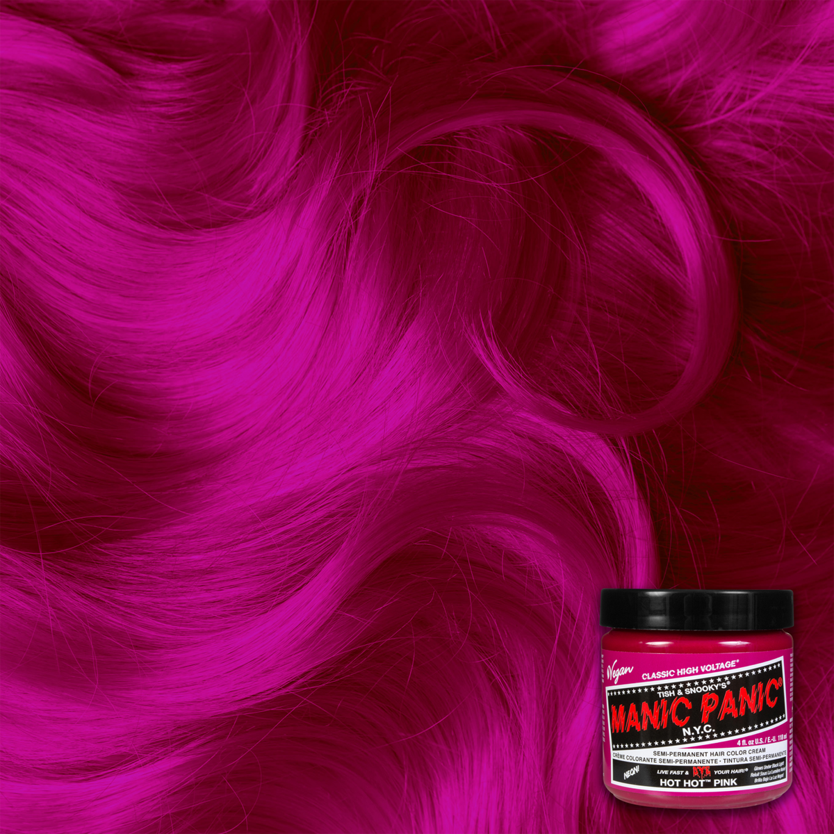 Manic Panic Hot Hot Pink - Classic Haar-Farben pink
