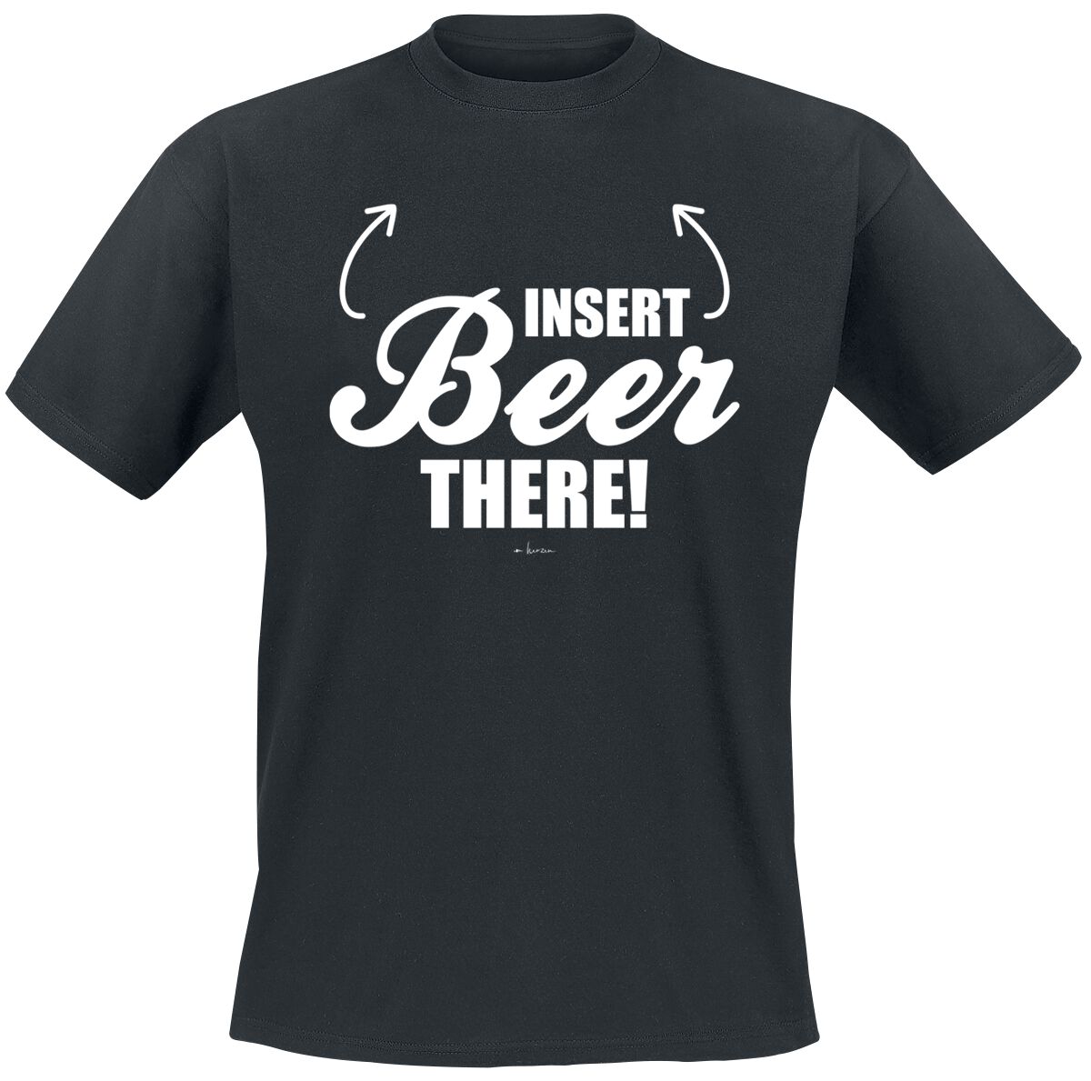 Alcohol & Party Insert Beer There T-Shirt black