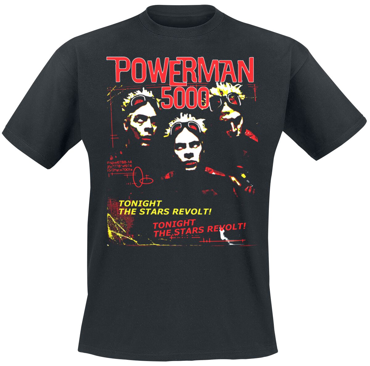 Powerman 5000 Stars Revolt T-Shirt schwarz