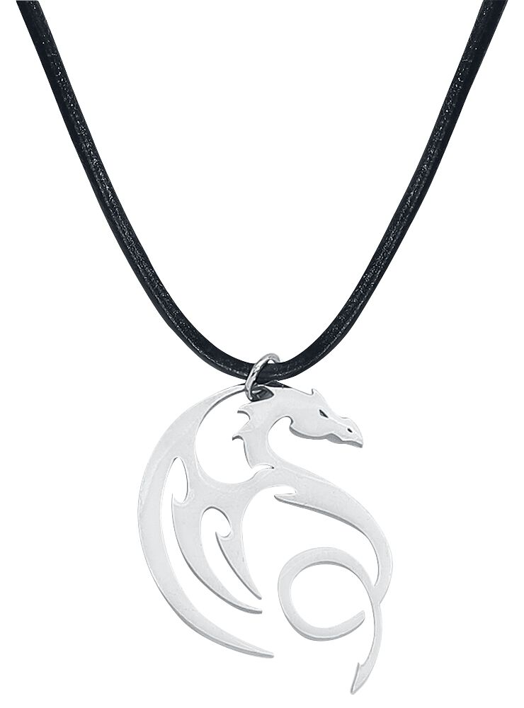 Image of Gothicana by EMP Gothicana x Anne Stokes - Dragon Leather Necklace Halskette schwarz