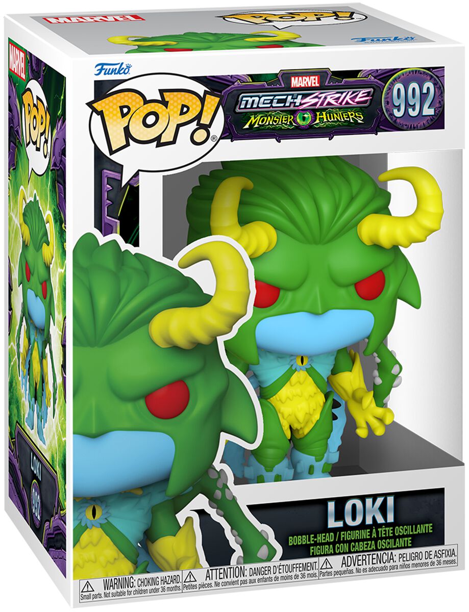 Monster Hunters (Marvel) Loki Vinyl Figure 992 Funko Pop! multicolor