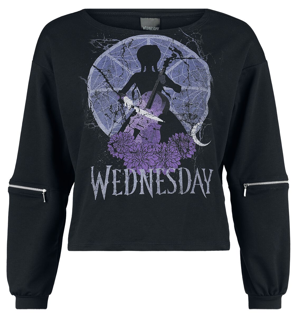 Wednesday Sharp Edged Sweatshirt schwarz in L