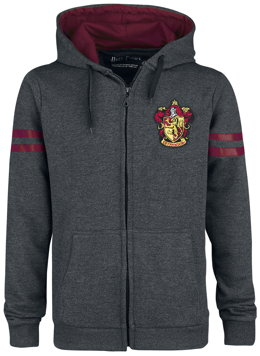Harry Potter - Gryffindor Sport - Kapuzenjacke - grau| bordeaux