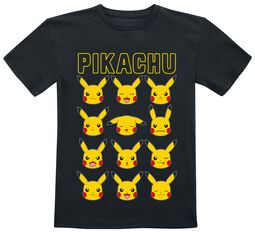 Kids - Pikachu Gesichter, Pokémon, T-Shirt