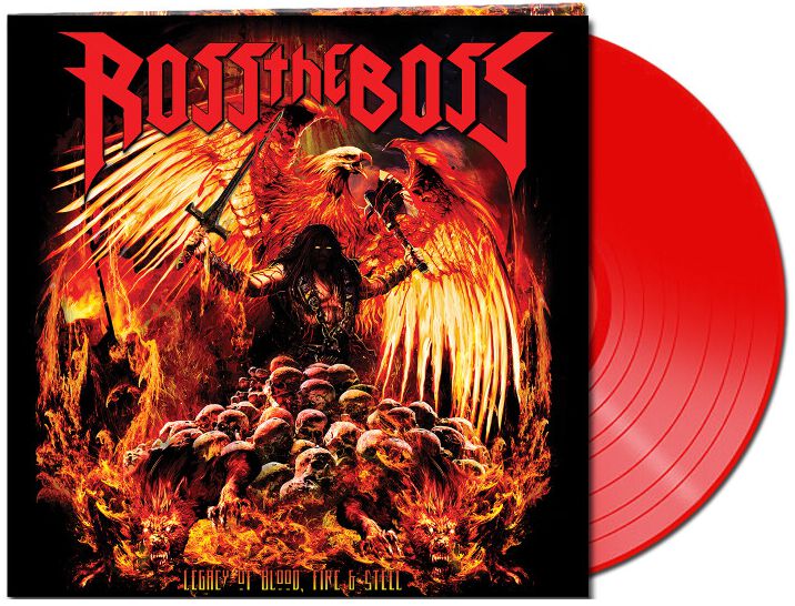 LP de Ross The Boss - Legacy Of Blood, Fire & Steel - pour Unisexe - rouge