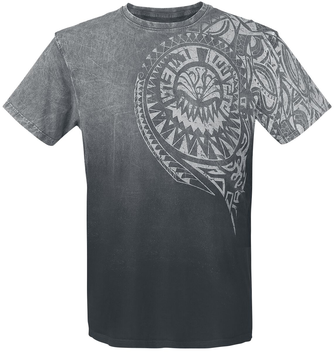 Outer Vision Burned Tattoo T-Shirt grau in 3XL