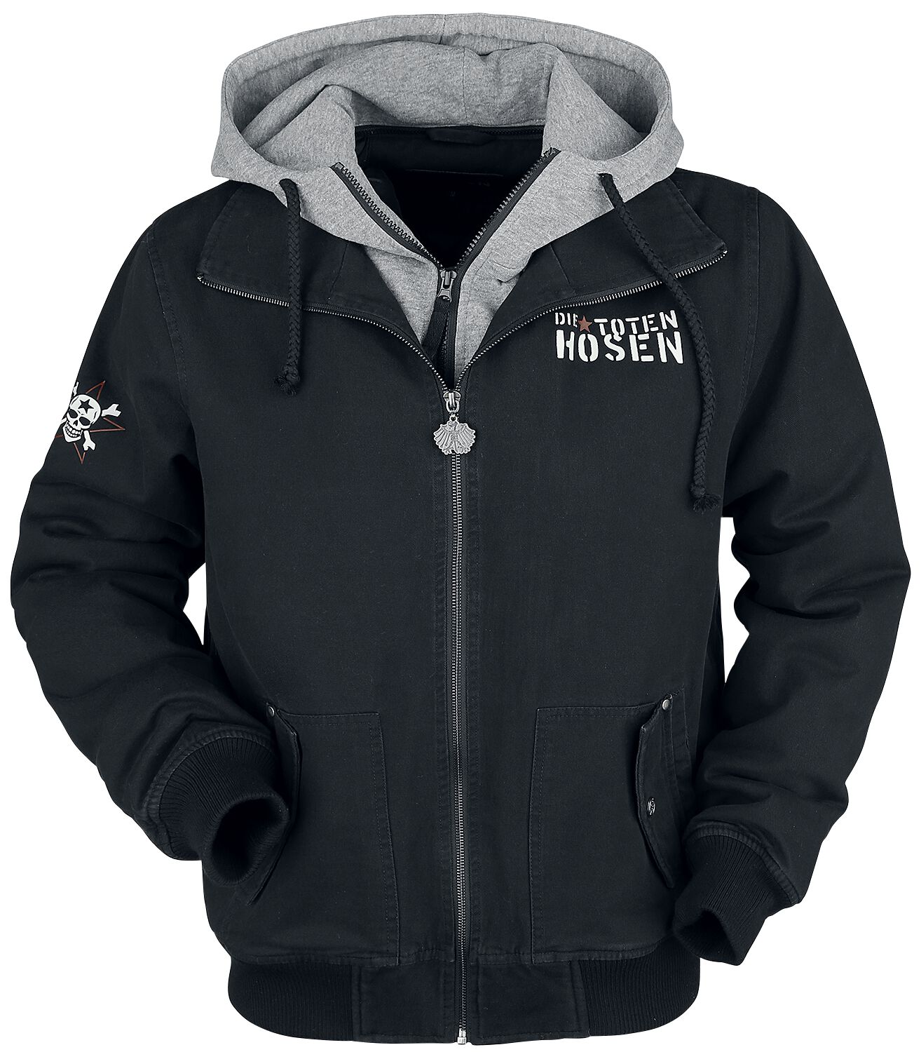 Die Toten Hosen Emp Signature Collection Winter Jacket Black Mottled Grey Buy Now
