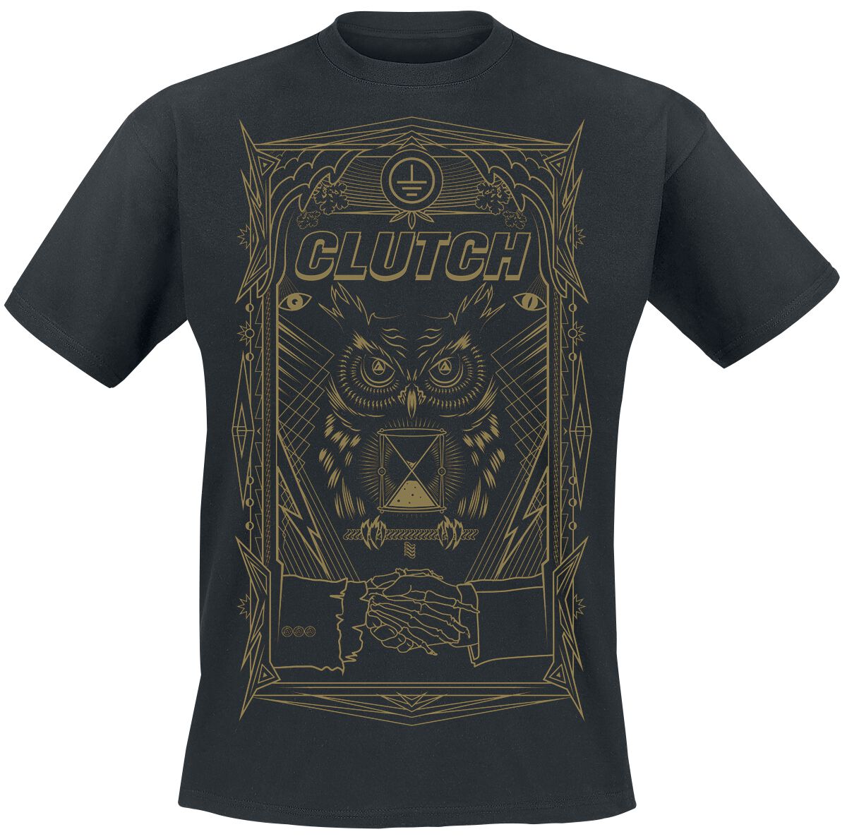 All Seeing Owl T-Shirt schwarz von Clutch