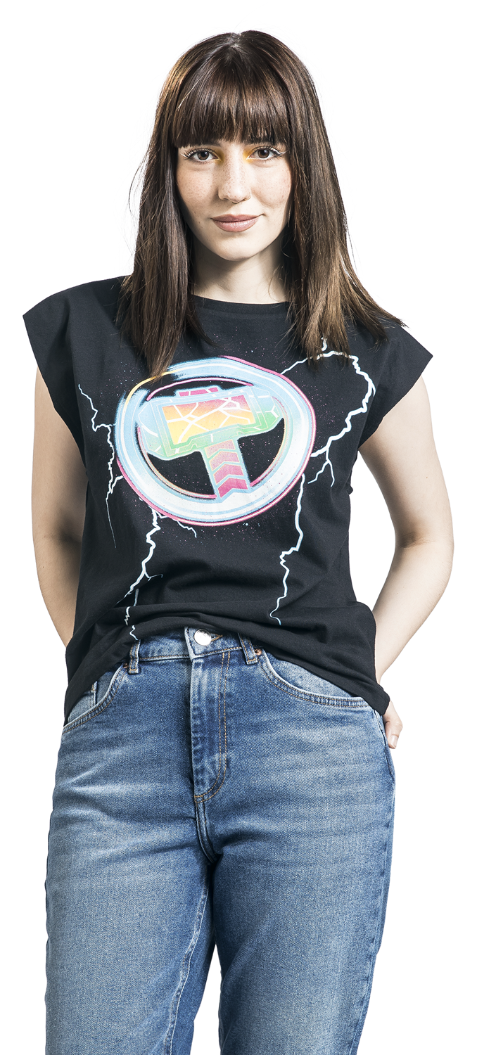Thor Love And Thunder - Lightning Top schwarz