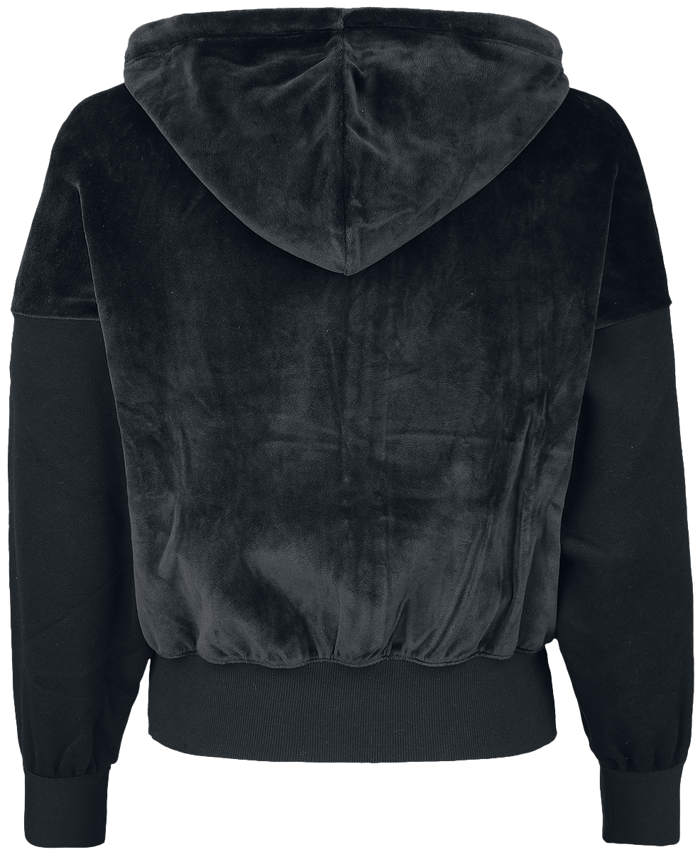 Champion Soft Velour Kapuzenjacke schwarz