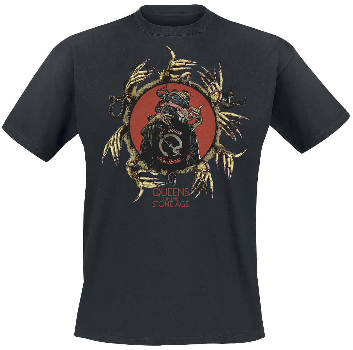 Queens Of The Stone Age - In Times New Roman - Circle Hands - T-Shirt - schwarz