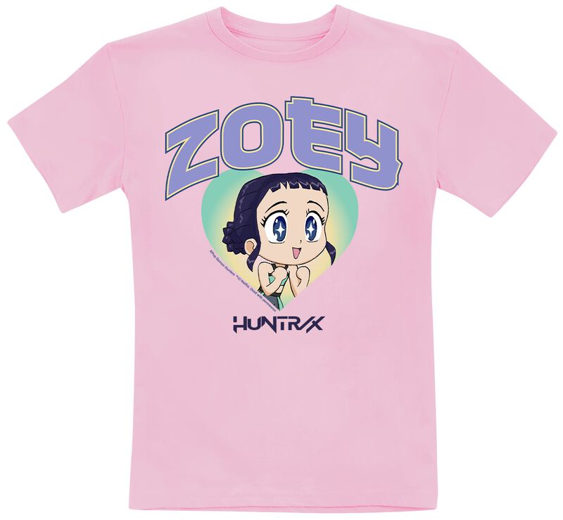 KPop Demon Hunters - Anime T-Shirt - Huntrix Zoey - 104 to 116 - pink