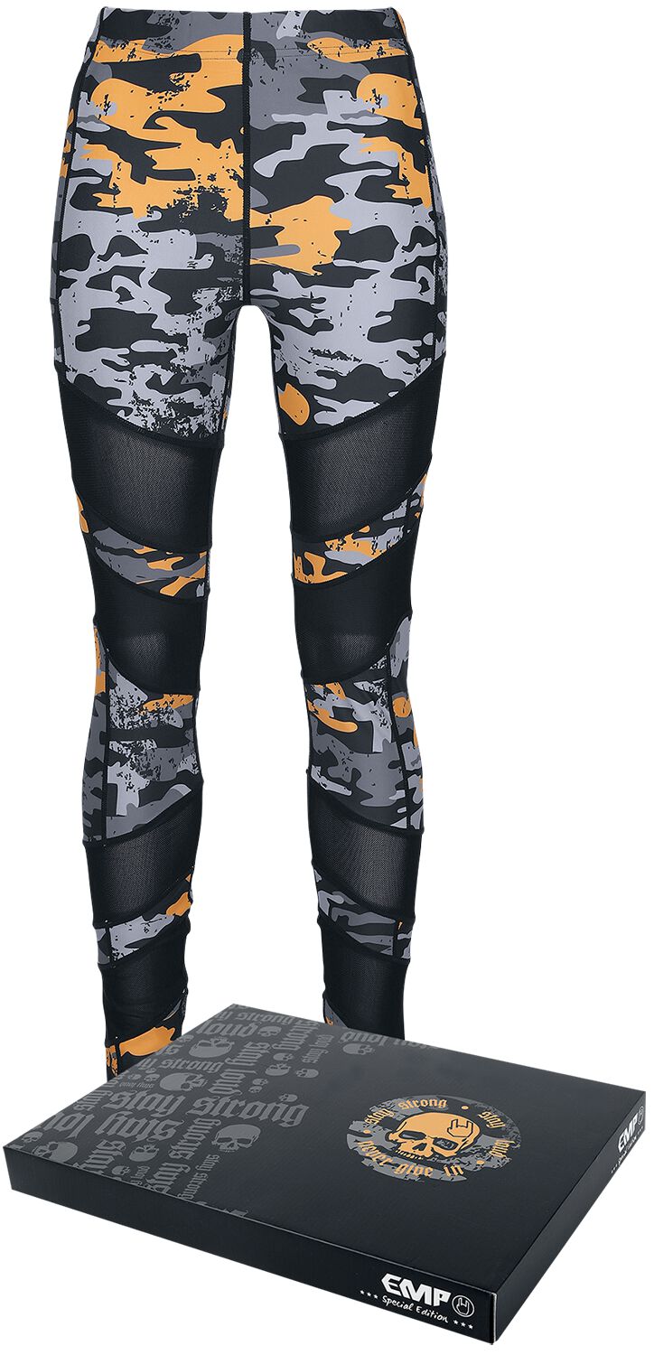 EMP Special Collection Sport Leggings with All-Over Camouflage Print Leggings black