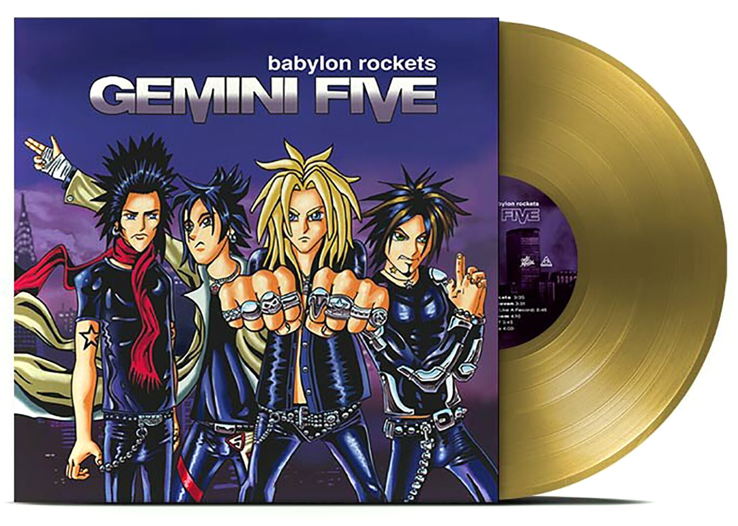 Gemini Five Babylon rockets LP gold coloured