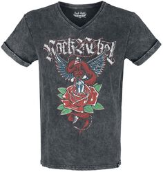 T-Shirt mit Oldschool Print, Rock Rebel by EMP, T-Shirt