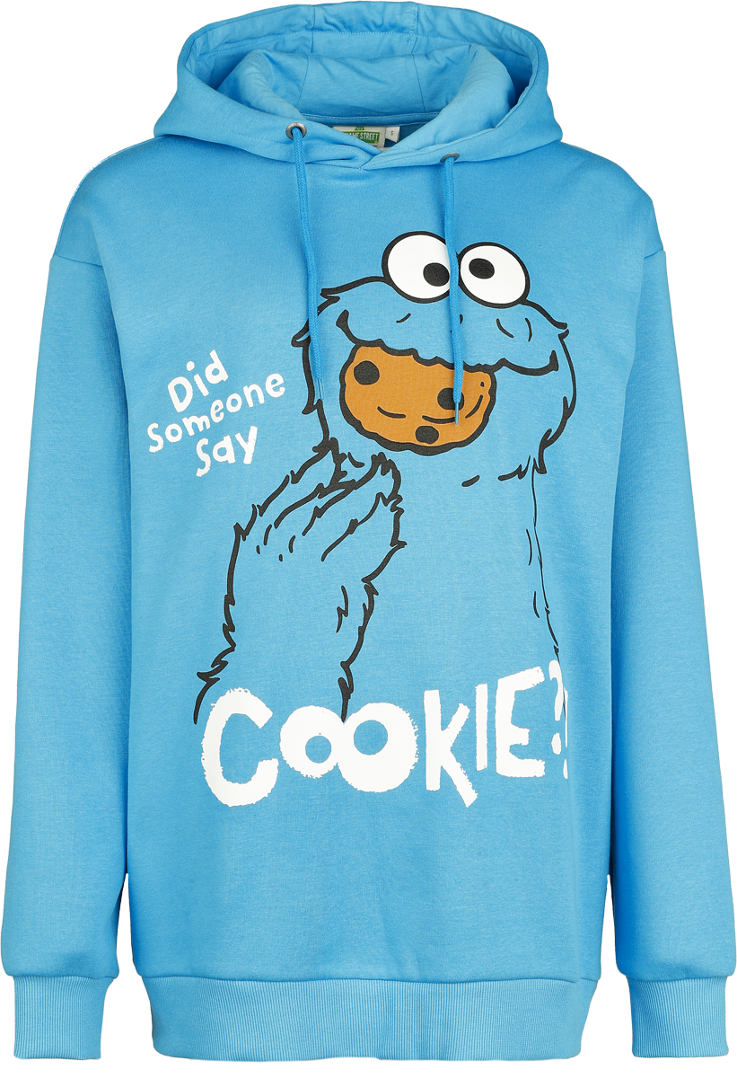 Sesame Street  Hoodie - Cookie Monster - Did someone say Cookie? - for Women - blue