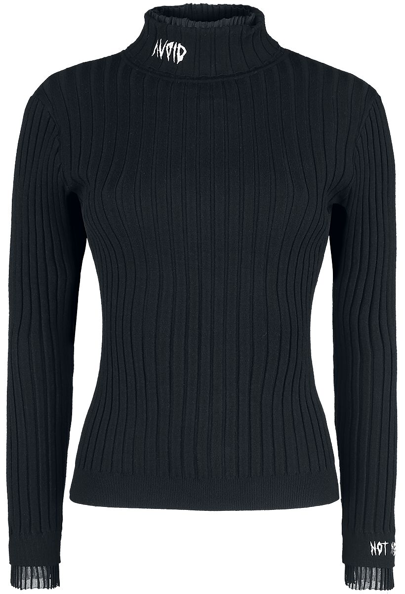 Jawbreaker Avoid Turtle Neck Sweater Sweatshirt black