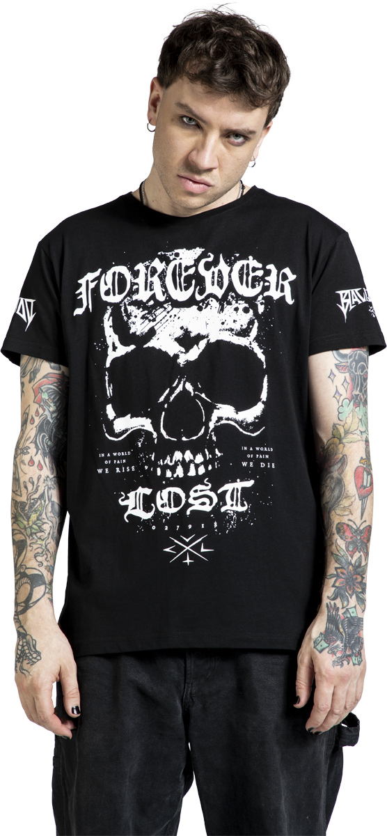 Thumbnail - Black Blood by Gothicana Forever Lost T-Shirt schwarz in XXL