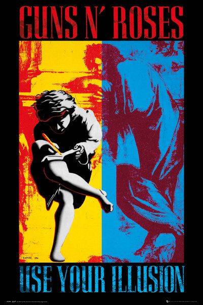 Image of Guns N' Roses Illusion Poster multicolor