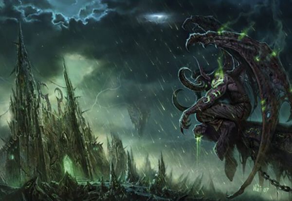 World Of Warcraft Illidan Stormrage Poster multicolour