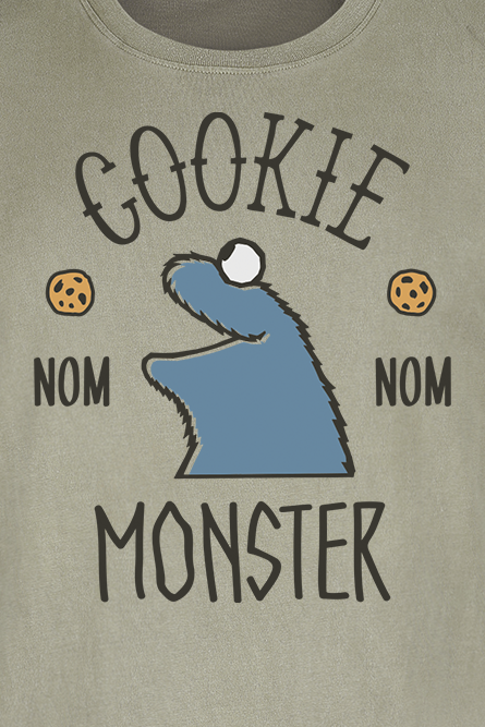 Sesamstraße T-Shirt - Cookie Monster - S bis XL - für Männer - Größe XL - grün  - EMP exklusives Merchandise!