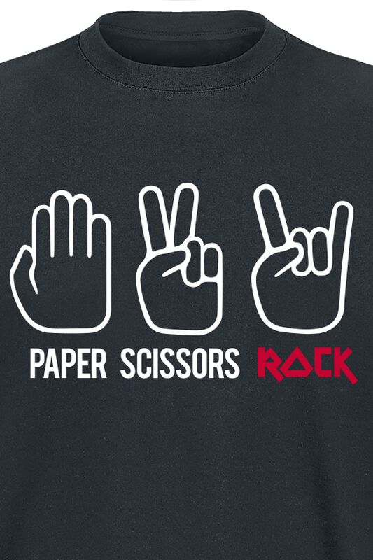 Männer Bekleidung Funshirt - Sprüche - Paper Scissors Rock | Sprüche T-Shirt