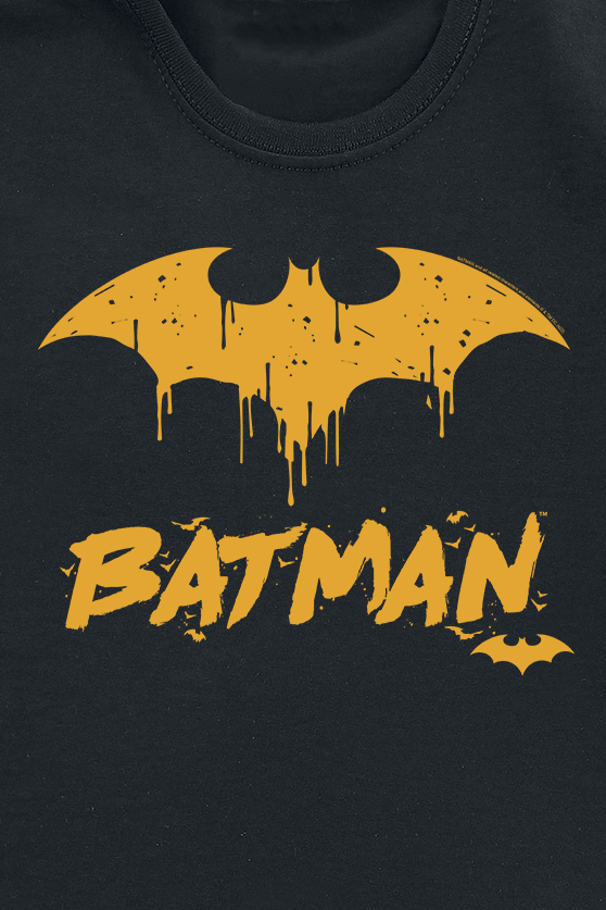 Batman Kids - Bat Drip T-Shirt schwarz