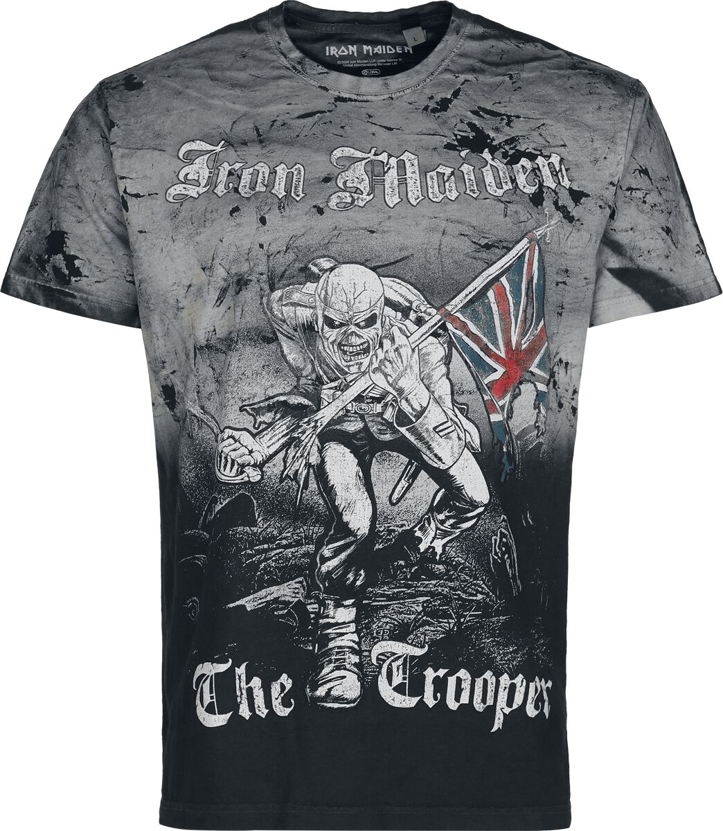 Levně Iron Maiden The Trooper Tričko šedá