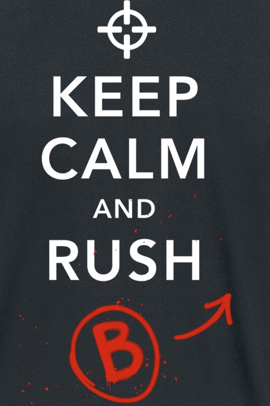 Wohnen & Freizeit Funartikel Keep Calm And Rush B | Sprüche T-Shirt