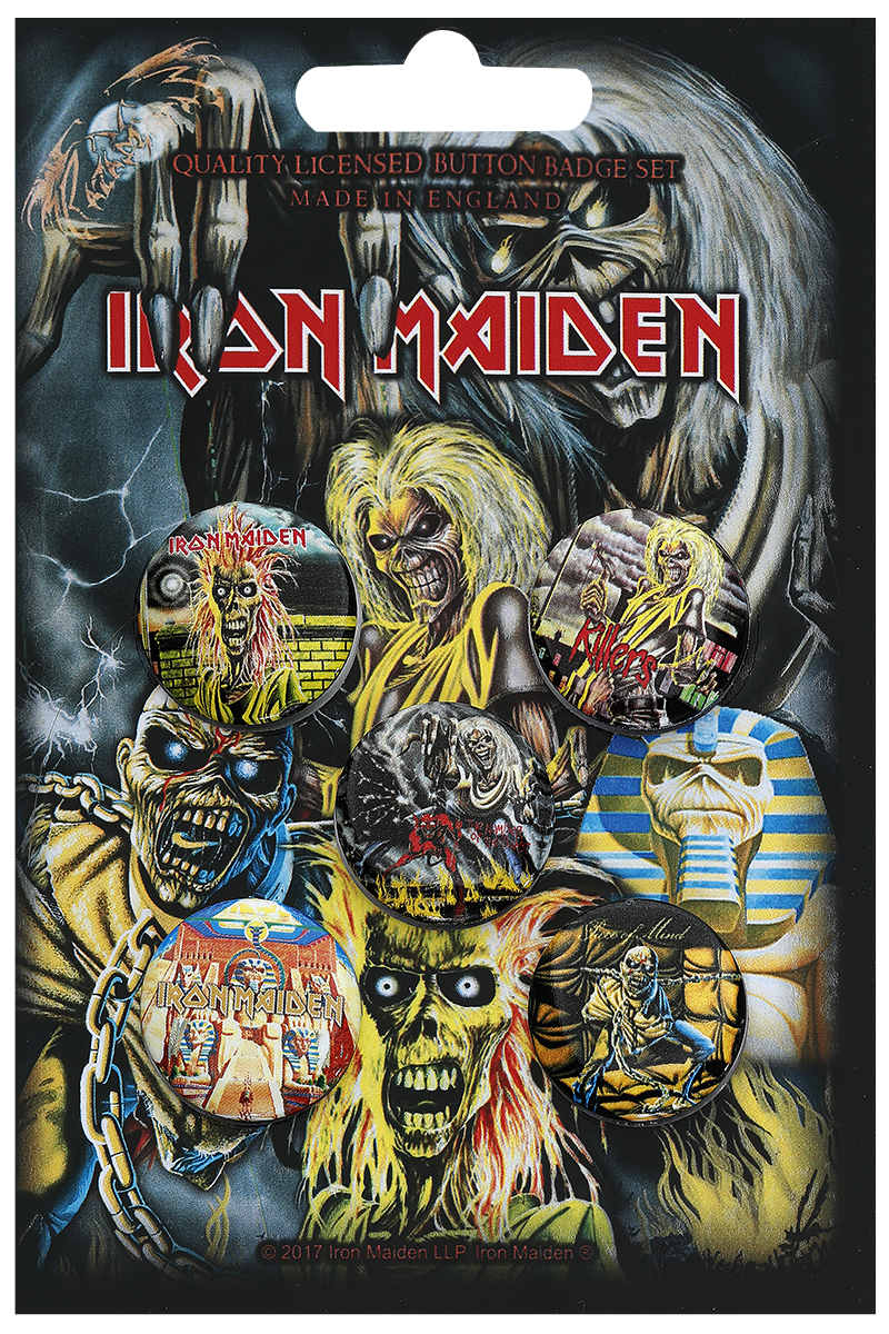 Iron Maiden - Early Albums - Button - multicolor