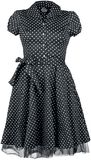 Black White Small Dot Long Dress, H&R London, Mittellanges Kleid