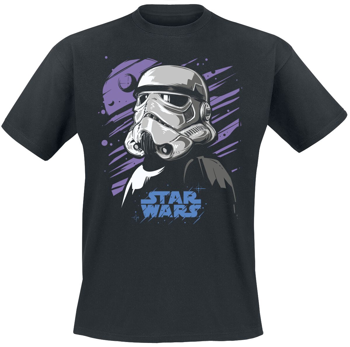 Star Wars T-Shirt - Galaxy Stormtrooper - M bis 5XL - für Männer - Größe 4XL - schwarz  - Lizenzierter Fanartikel
