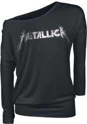 Spiked Logo, Metallica, Langarmshirt