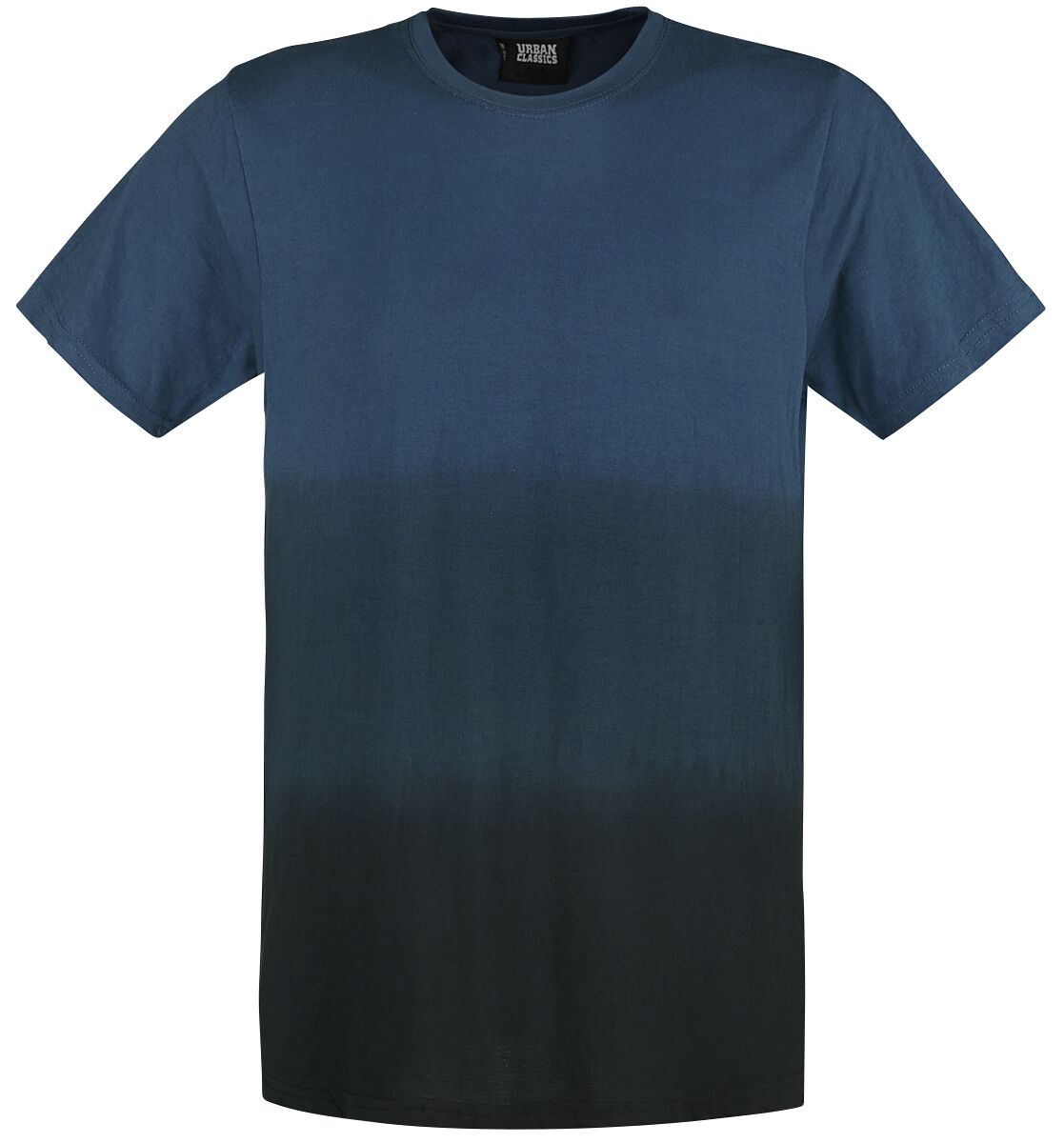 Urban Classics T-Shirt - Dip Dyed Tee - S bis XL - für Männer - Größe S - schwarz/blau