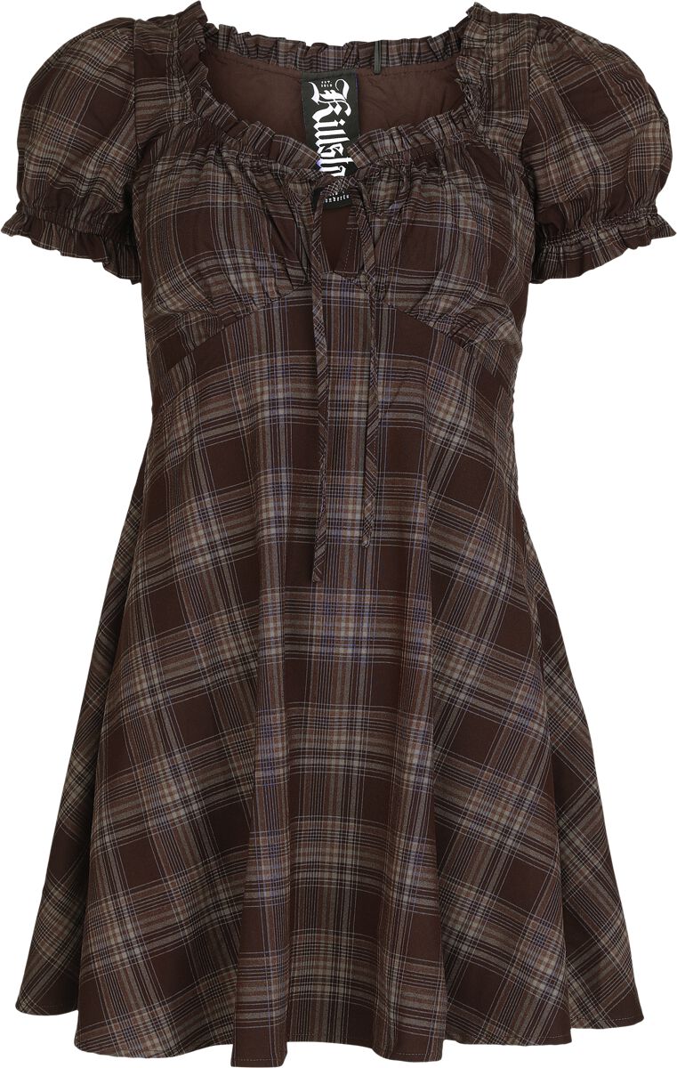 0000001400007 - Nocturne Nights - Morning Meadow Dress Kurzes Kleid braun in XL