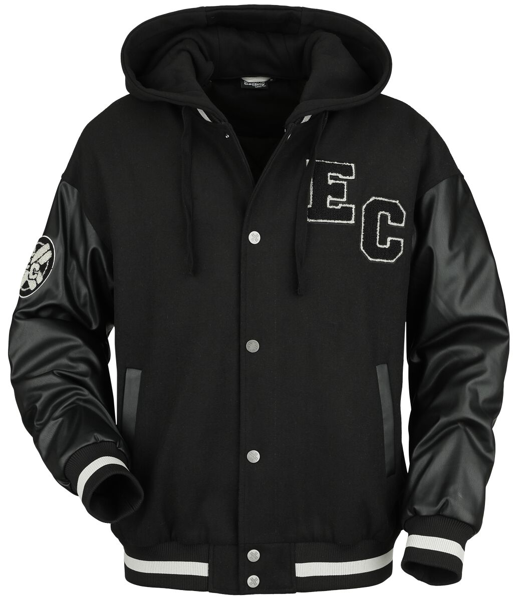 Electric Callboy Collegejacke - EMP Signature Collection - M bis XXL - für Männer - Größe L - schwarz/grau  - EMP exklusives Merchandise!