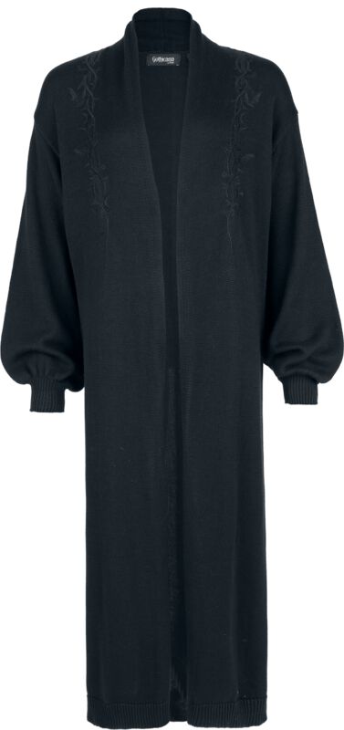 Gothicana by EMP - Gothic Cardigan - Velum Noctis Strickmantel - S tot XXL - voor Vrouwen - zwart